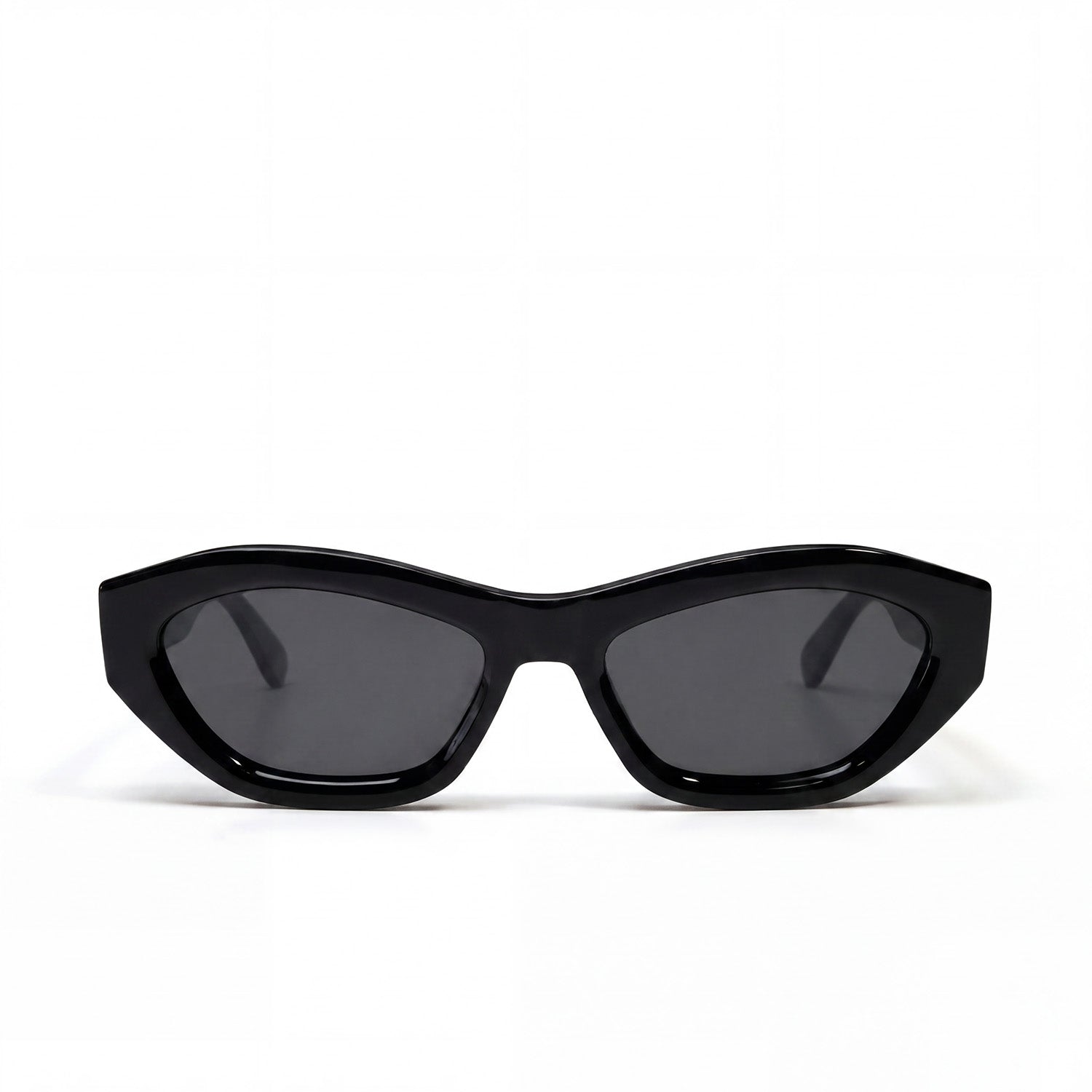 SORELL eyewear S_05N zonnebril zwart hexagon acetaat — vooraanzicht