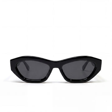 SORELL eyewear S_05N zonnebril zwart hexagon acetaat — vooraanzicht